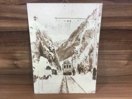 Foto auf Alu Sernftalbahn Lokomotive Meissen Bodenlaui