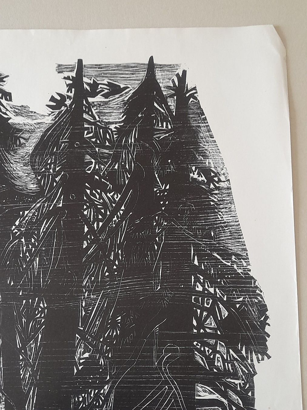 Xilografie: Holzschnitt Ugo Cleis " Ligornetto " – Usato da Thun venduto da Treff.....e 2