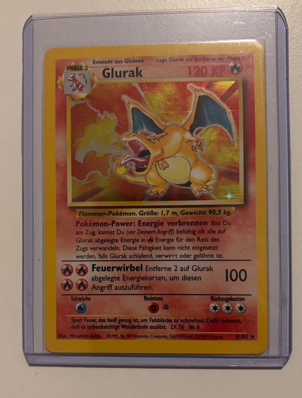 Cartoline: charizard/glurak/dracaufeu base set pokemon card – Usato da Bern venduto da Tihawk 1