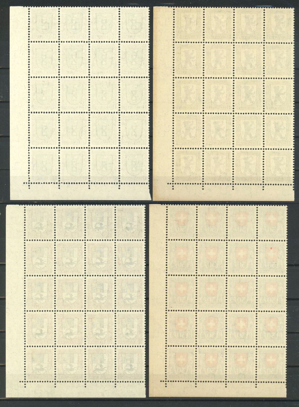 Tutti i francobolli: 1925, Pro Juventute, Zwölferblöcke ** – Nuovo (secondo la descrizione) da Willisau venduto da Vollstempel 1