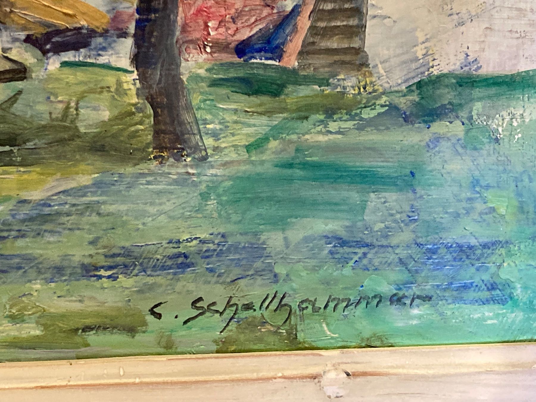 Dipinti: SCHELLHAMMER Landschaft Oelgemälde signiert – Usato da Bern venduto da Jwpm66 4