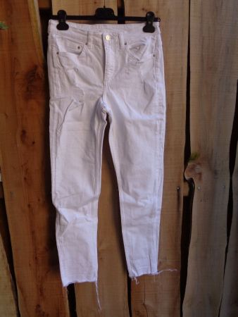 Uni weisse Jeanshose Gr. S - 210533