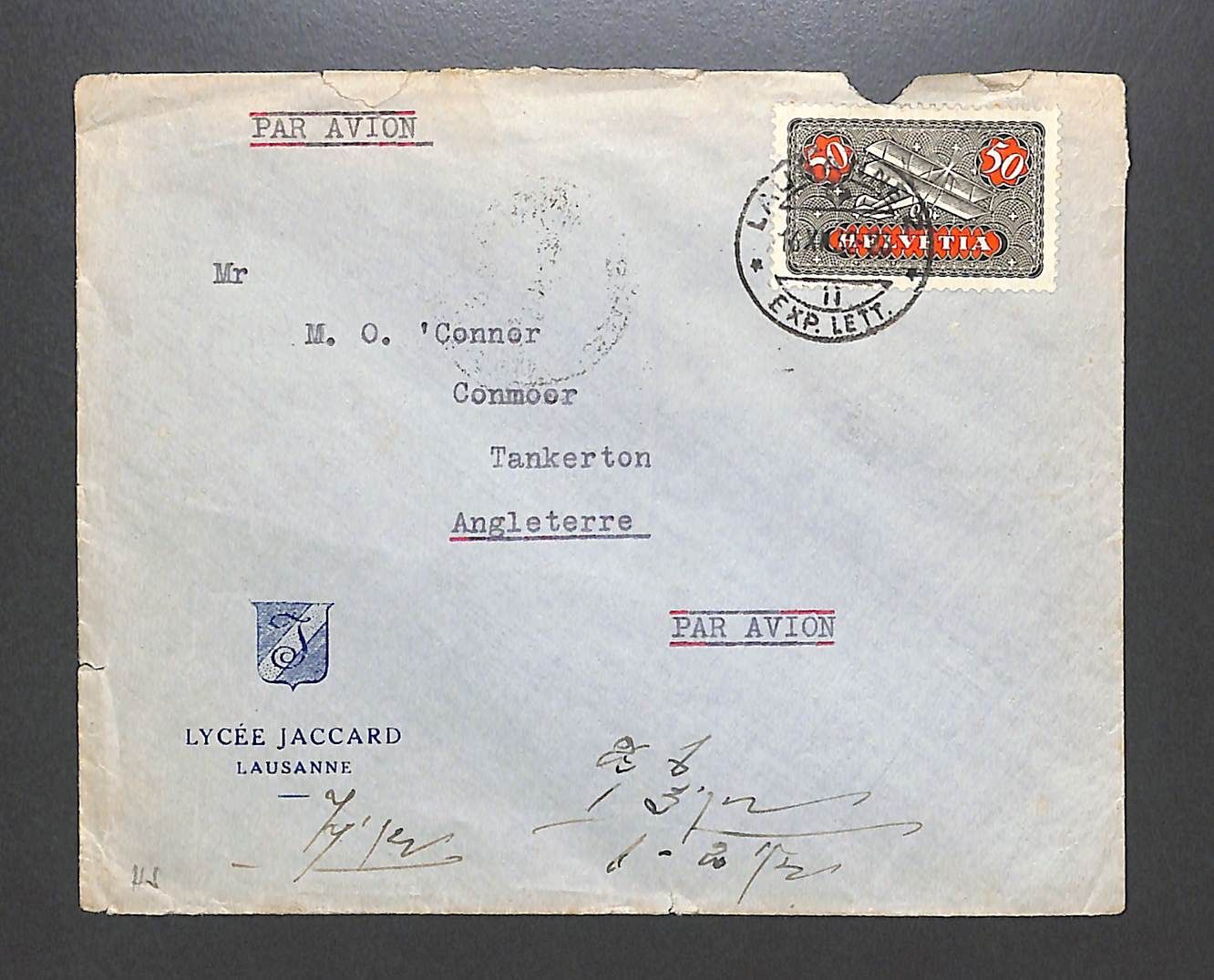 Alle Briefmarken: 1925 Flugpost F9 - "1. FLUGPOST ZÜRICH - MAILAND" – Gebraucht aus Zürich von Nobs1