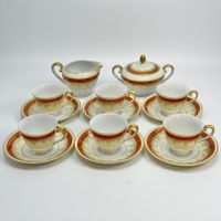 Service à café J.C ISAMU SATOE en porcelaine fine – 14 pièce