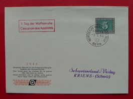 1945, Nr.262 sauber auf PAX-Ersttagsbrief, 1.Tag der W'ruhe!
