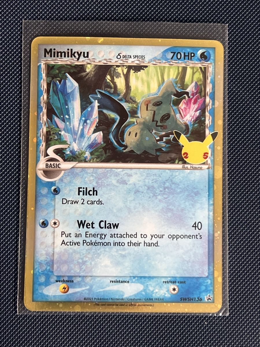 Pokémon Carte collezionabili: Mimikyu SWSH136 25 Year Celebrations – Usato da Zollikon venduto da inf_l5jd