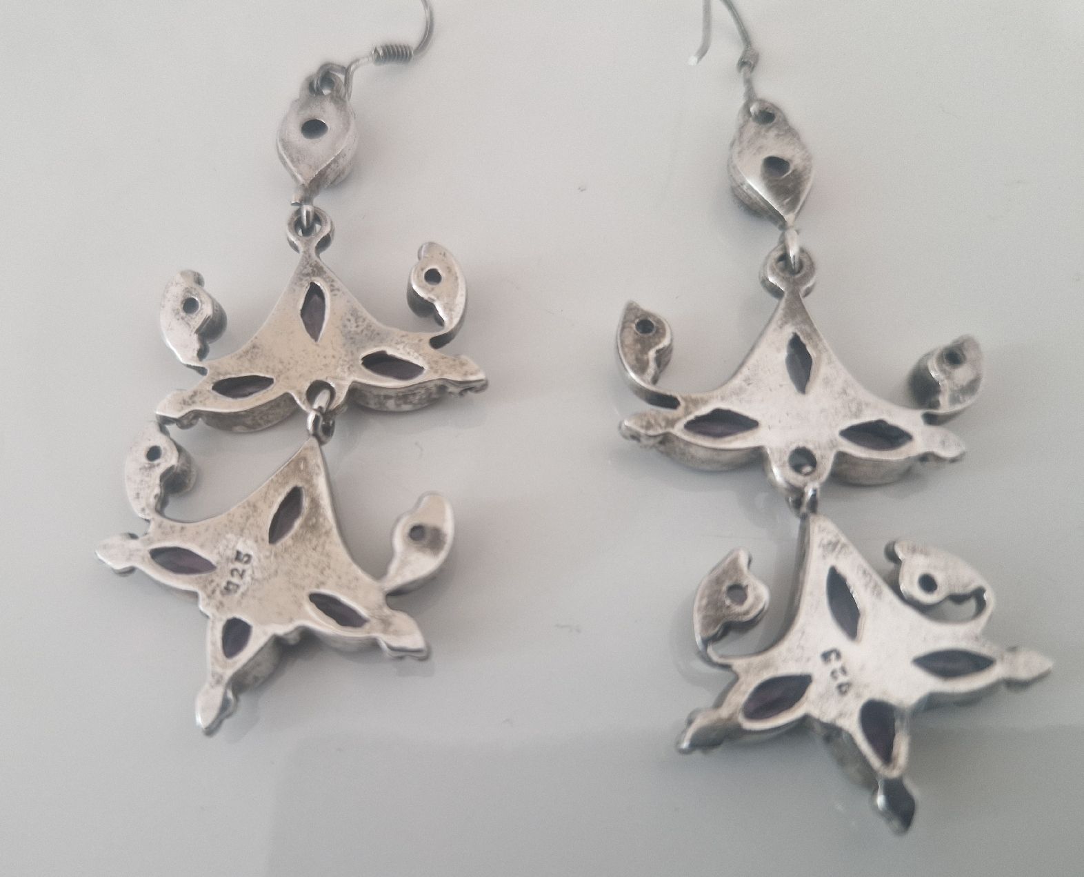 Ohrringe & -stecker: Ohrringe 925 Silber mit Amethyst – Gebraucht aus Küsnacht ZH von 2011_ 4