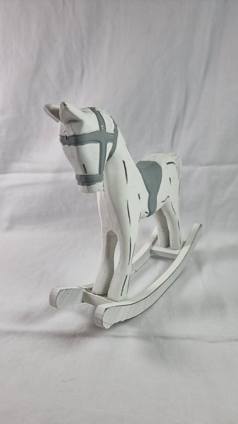 Tutte le decorazioni: Shabby Chic Deko Pferd Holzoptik weiss grau – Usato da Wald ZH venduto da Martin79 4