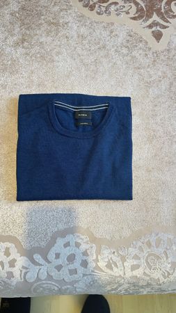 Globus Herren Merinopullover, Grösse L, dunkelblau, Top! (58