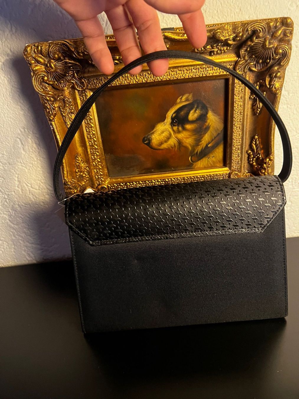 Borse da donna: Beluga Abendtasche Schwarz mit Struktur & Quaste – Nuovo (secondo la descrizione) da Winterthur venduto da Dejv 2