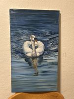 Gemälde "Schwan" signiert- Einzigartig & Handgemalt!