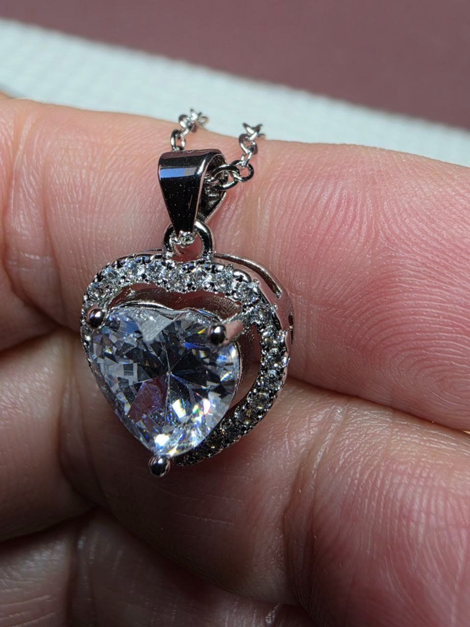 Catenine: Collier argent avec zircons – Nuovo e nell'imballaggio originale da Reconvilier venduto da Tsma67 5