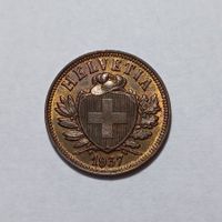 2 Rappen 1937 unz
