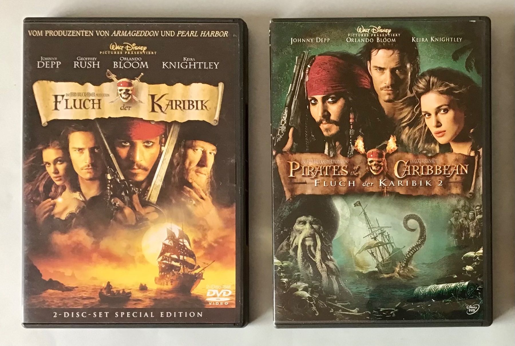 Tutti i DVDs: Piraten der Karibik, Teil 1 und 2 – Usato da Bubendorf venduto da Alpenheidi