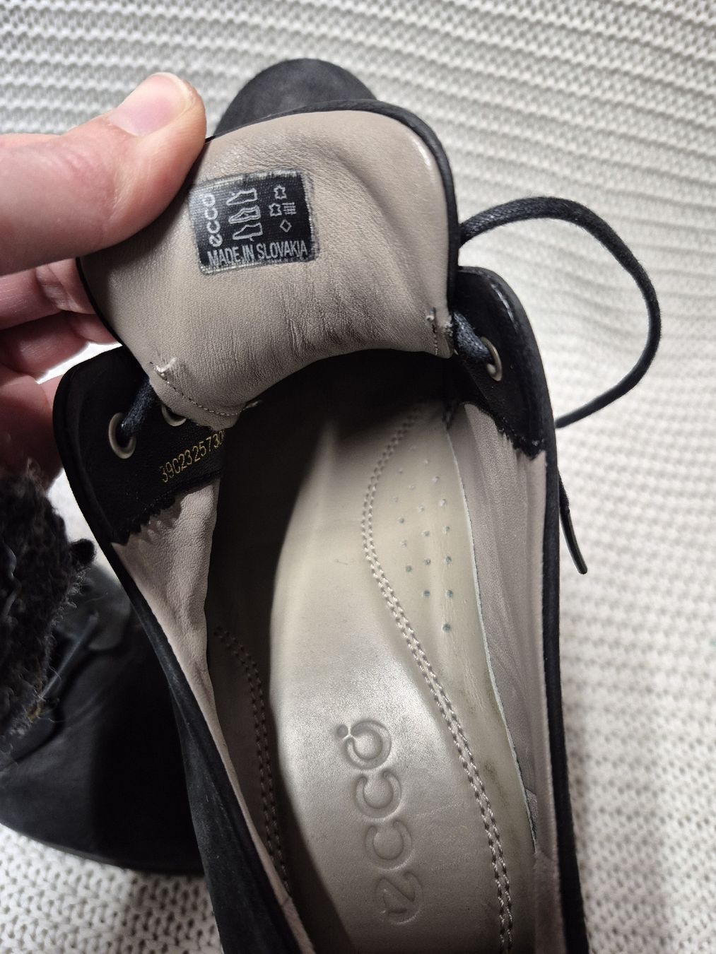 Ecco Damenschuhe: Ecco Plateau-Absatz Schuhe Gr.39 Leder, schwarz – Gebraucht aus Merligen von muss_haben 4