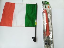 Italien Fahne fürs Auto, neu & ungebraucht