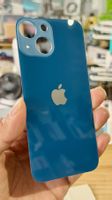 Vitre Arrière IPhone 13 mini paroi arrière Bleu avec logo