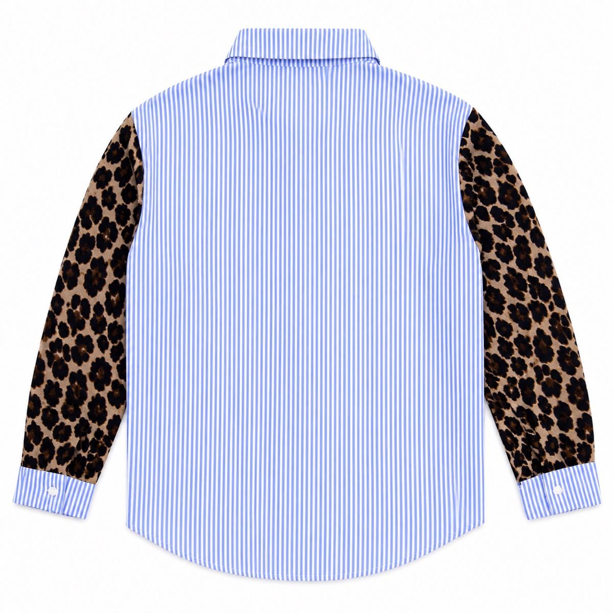 Blusen: Blau Weiss Gestreiftes Hemd mit Leo Muster – Neu (gemäss Beschreibung) aus Aarberg von LovelyThings_ 1