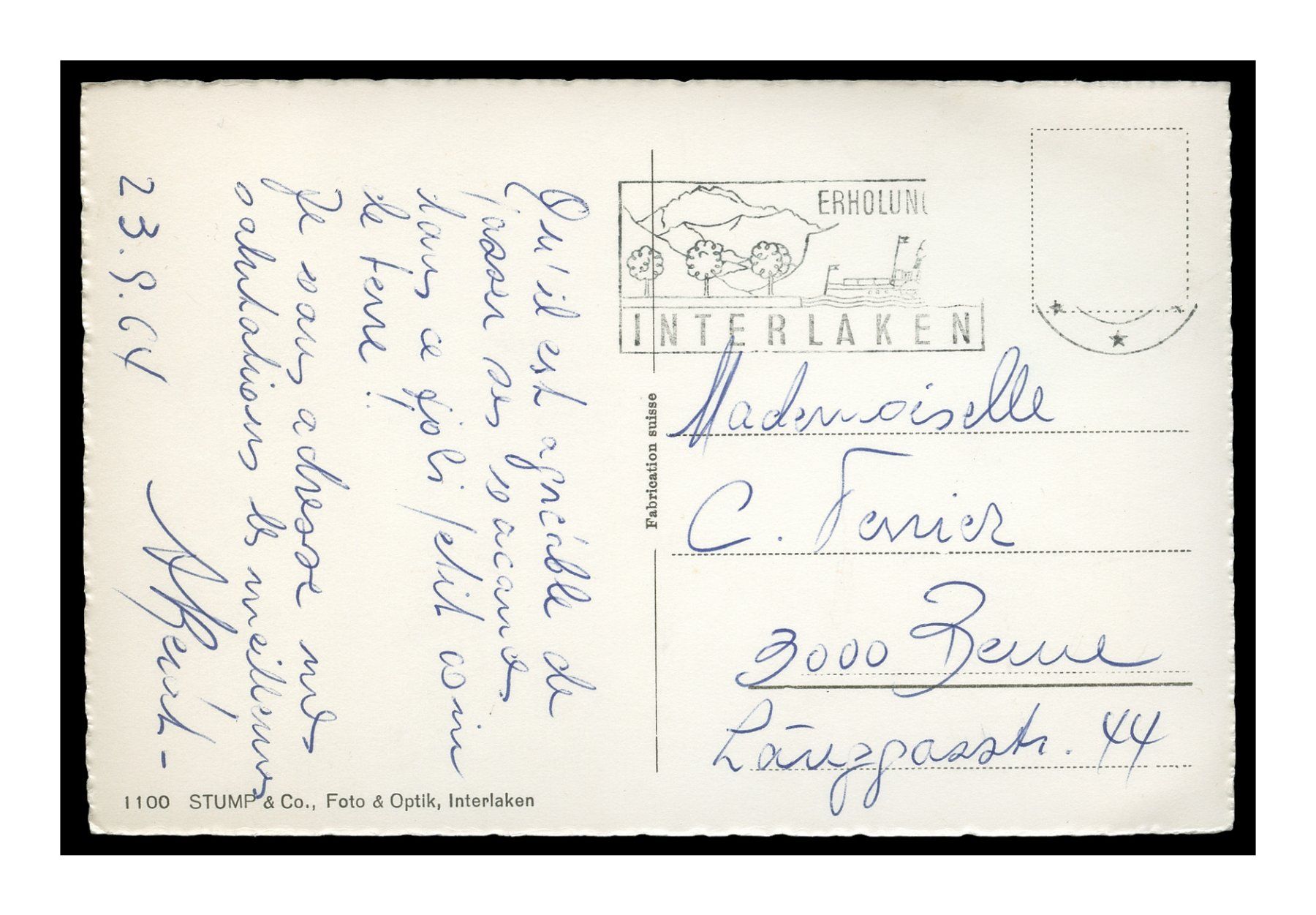 Cartes postales: INTERLAKEN - 1960 "Multi-Vues" – D'occasion à Onex par gonsla01 1