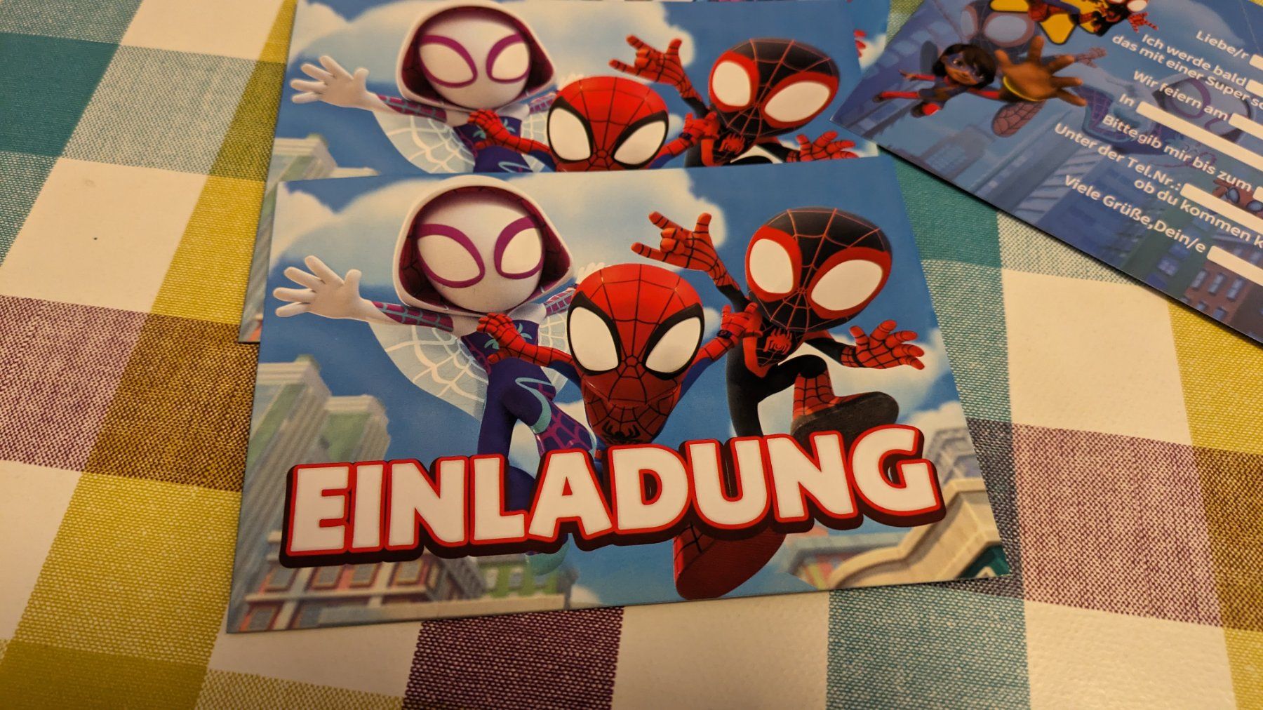 Cartoline: 5 Stk. Spidey Einladungskarten - Spiderman – Nuovo e nell'imballaggio originale da Staufen venduto da Fleby84 1