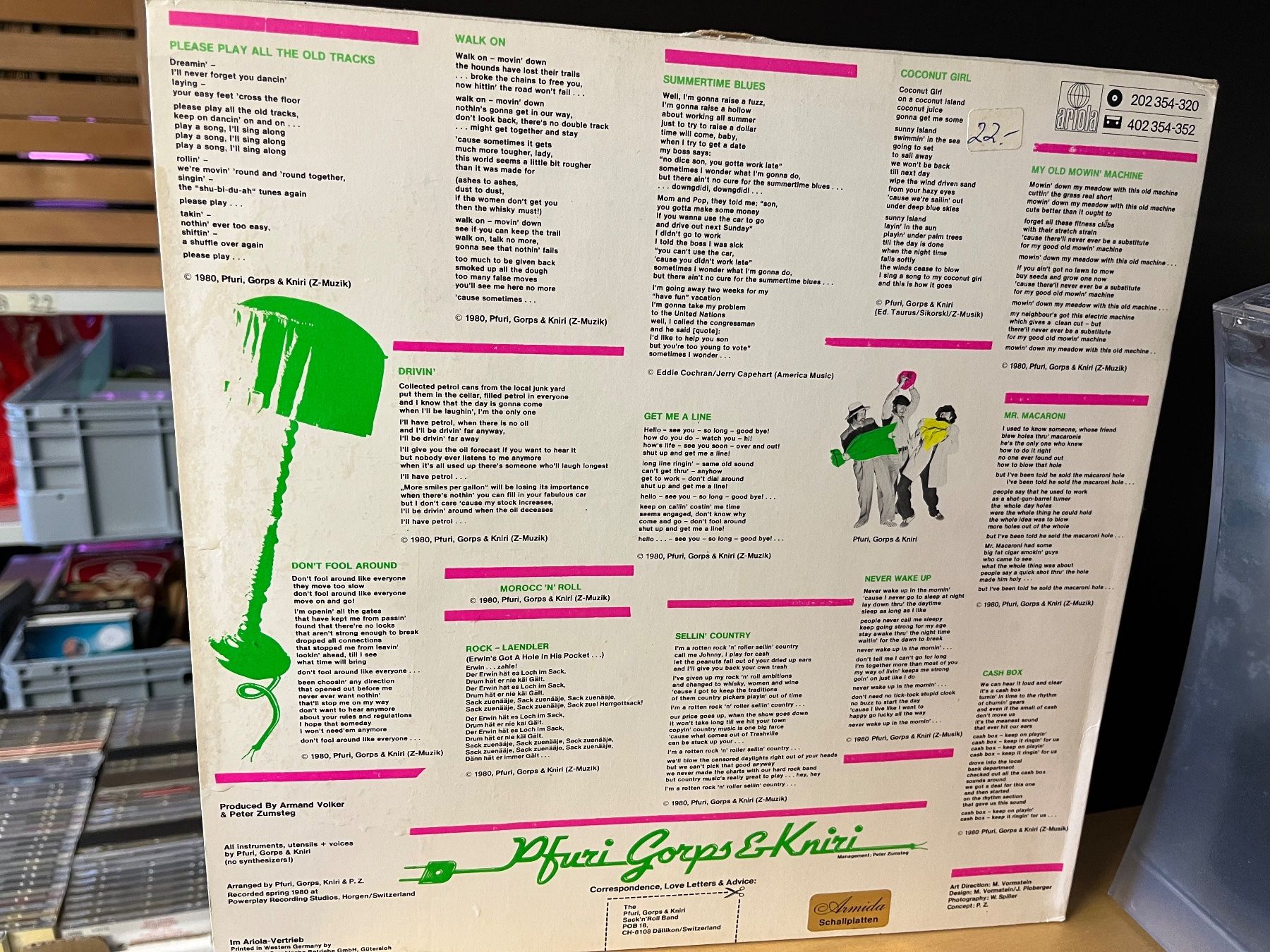 Dischi in vinile: Pfuri, Gorps & Kniri - Sack 'N' Roll - XHJ12 – Nuovo (secondo la descrizione) da Küsnacht ZH venduto da swisssales.net 1