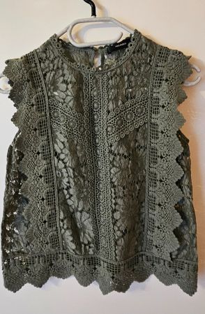 Sommerliches Spitzen-Bluse von Hallhuber, Gr. 34/ 36