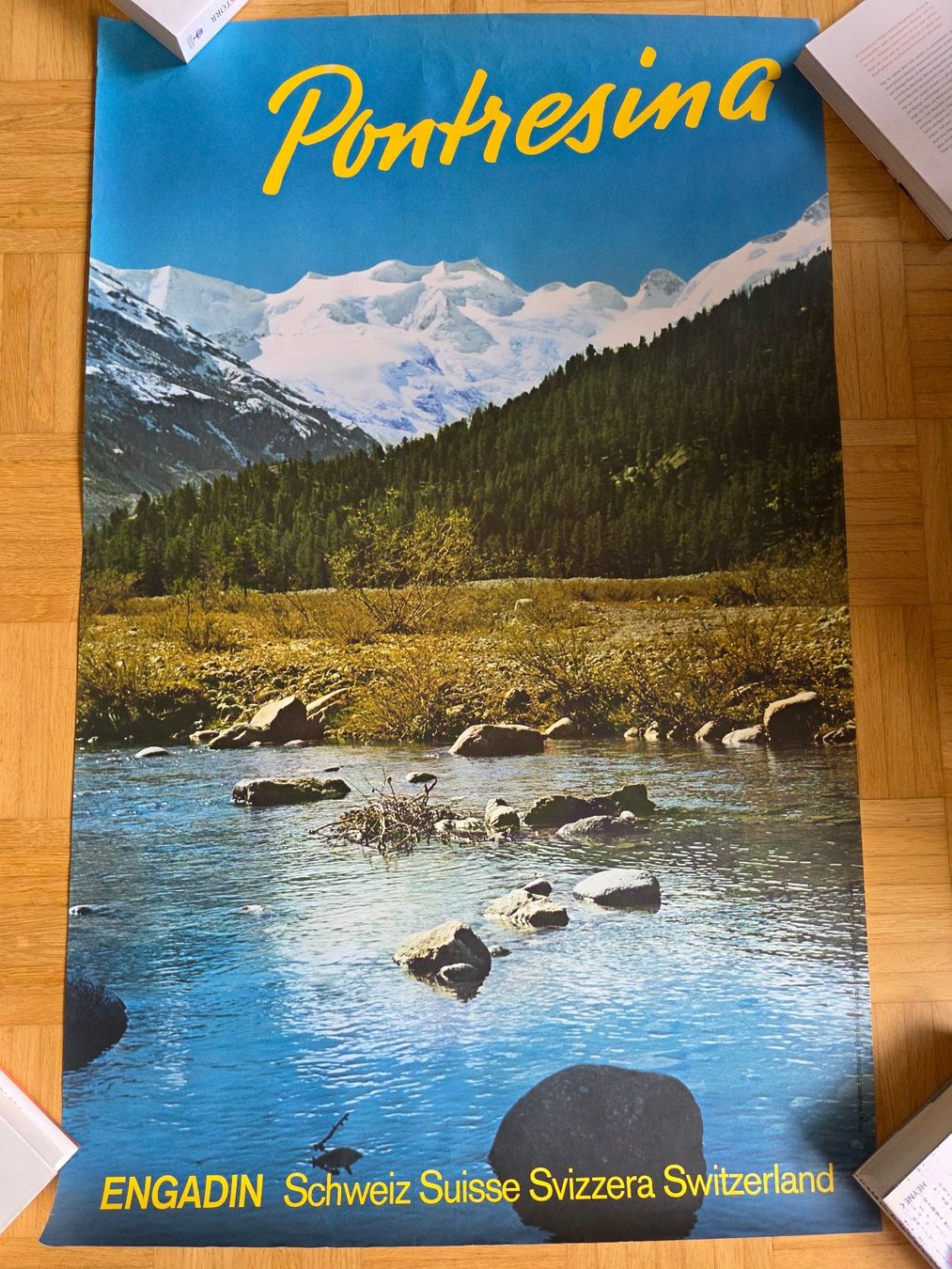 Poster & Bilder: Altes Pontresina Poster – Gebraucht aus Bern von Poobah