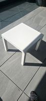 Beistelltisch weiss quadratisch guter Zustand 55x55 cm