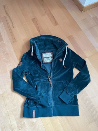 Naketano Samt Jacke, Grösse M, Türkis