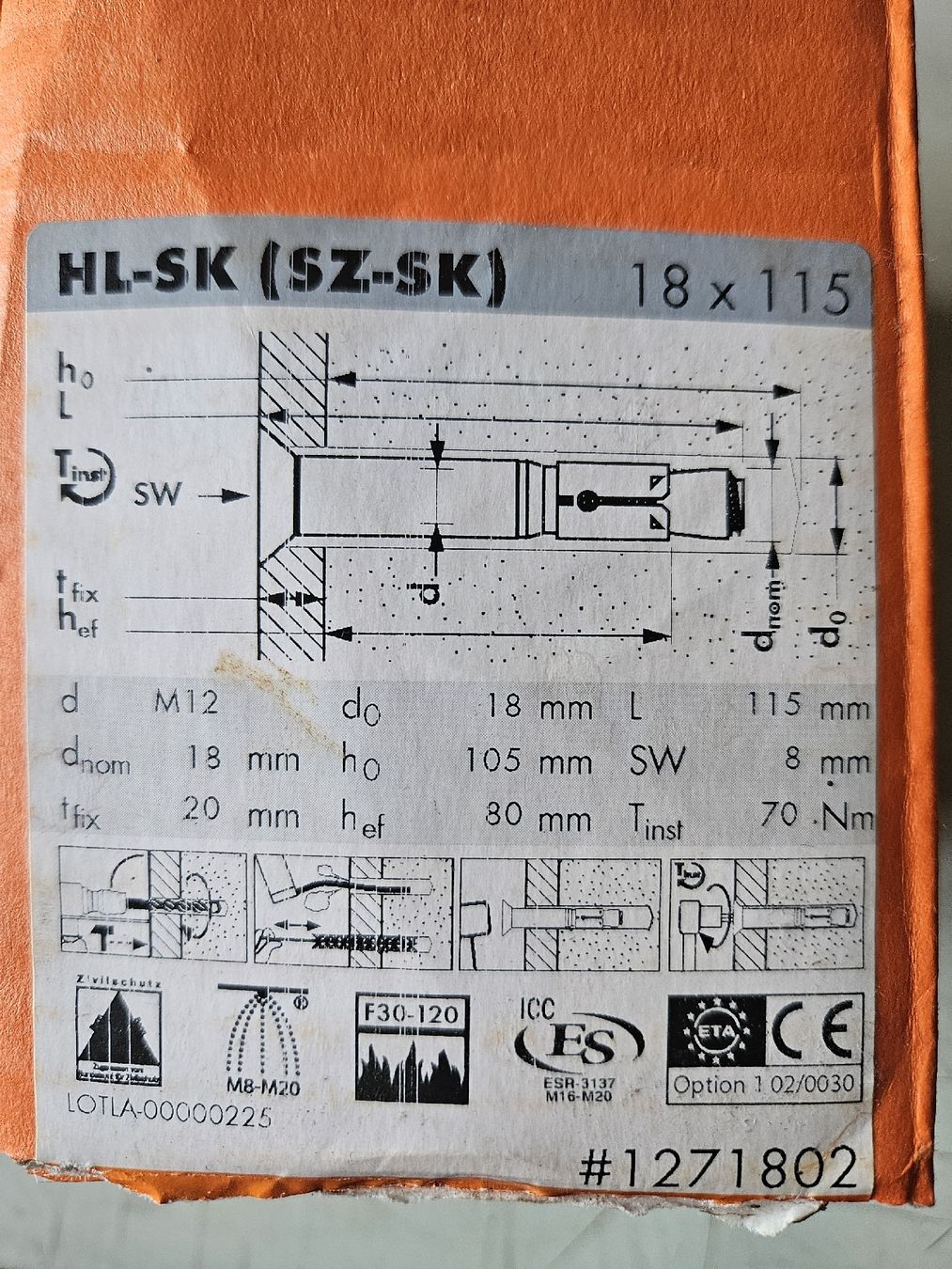 Ferramenta: Metaldübel 8 Paket, ab 49-. – Nuovo e nell'imballaggio originale da Oberburg venduto da znas 5