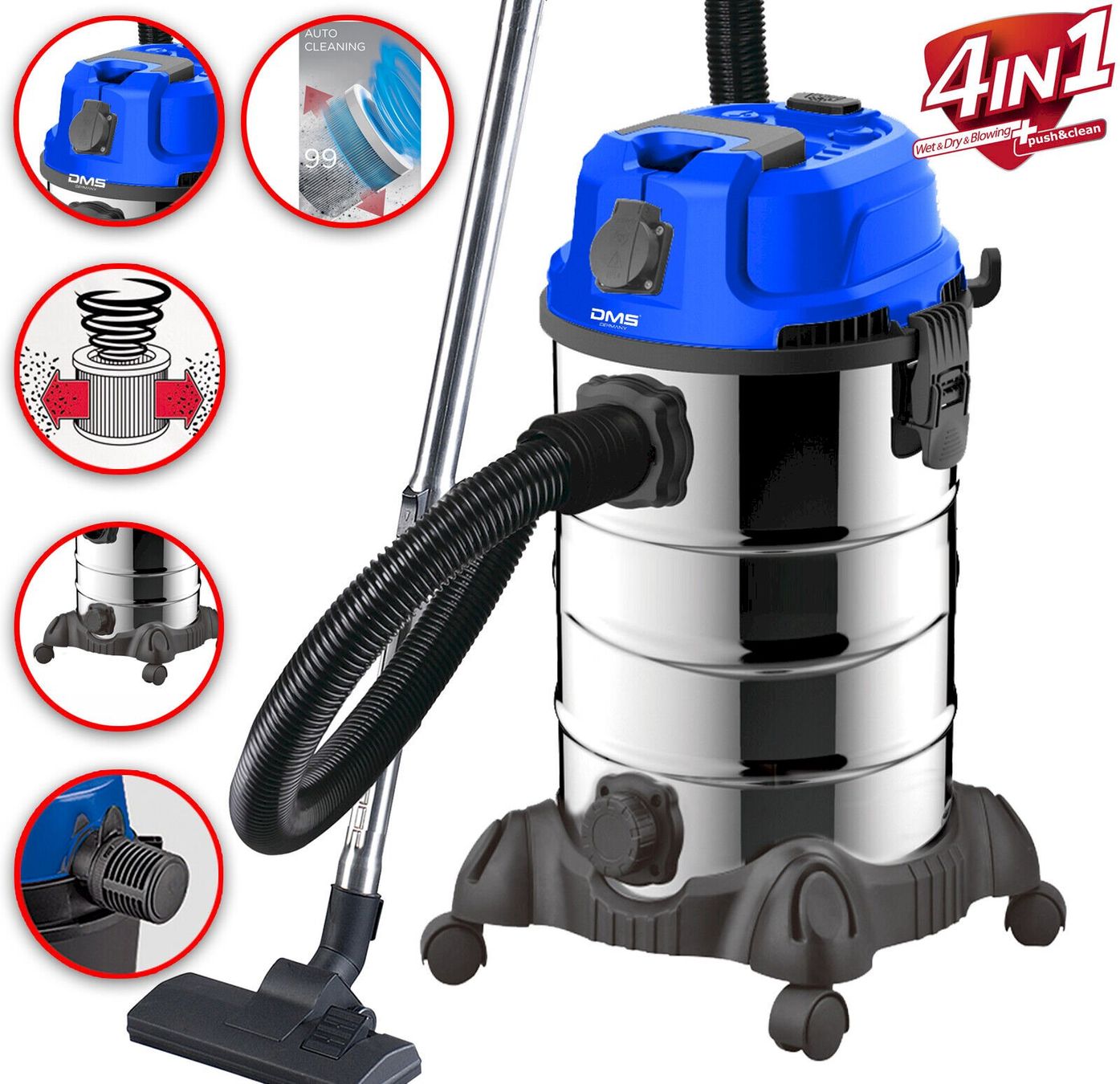 Aspirapolveri & Accessori: DMS Staubsauger 2300W Blau – Nuovo e nell'imballaggio originale da Bottighofen venduto da zaap