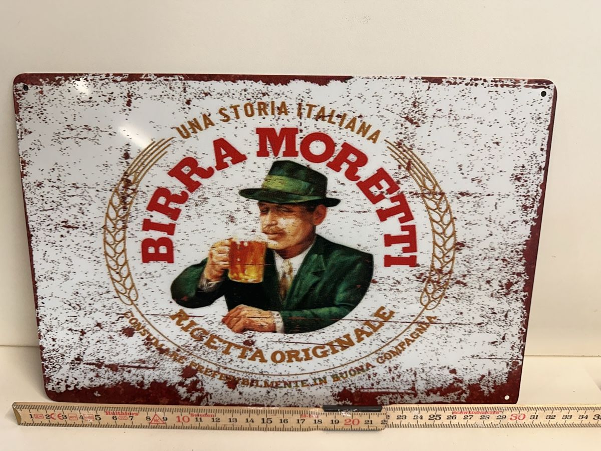 Insegne: Birra Moretti - Blechschild – Nuovo e nell'imballaggio originale da Oberurnen venduto da jasmin2fel