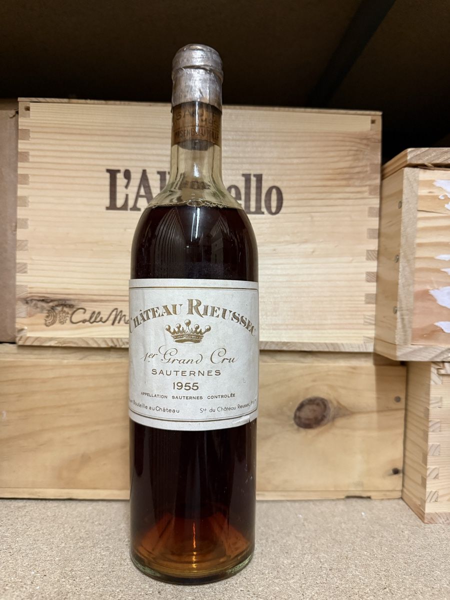 Wein: Château Rieussec 1955 – Neu und originalverpackt aus Troinex von Airain