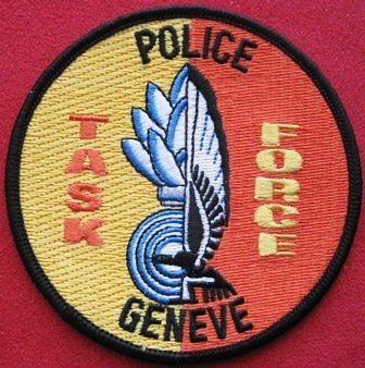 Swiss Plaketten & Abzeichen: Genf Polizei Task Force Patch - Stoff ohne Klett – Neu (gemäss Beschreibung) aus Emmenbrücke von F.ingl-1947