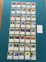 Pokemon Karten, Set mit Trainer 40 Stk. von 17-2022 EN + DE