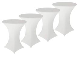 Hussen: 4er-Set Stretch-Stehtischhussen, Oeko-TEX® Standard