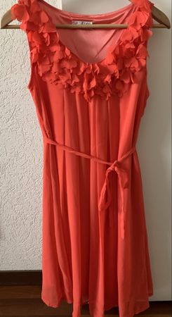 Coral Summer Dress, size S, Chic!