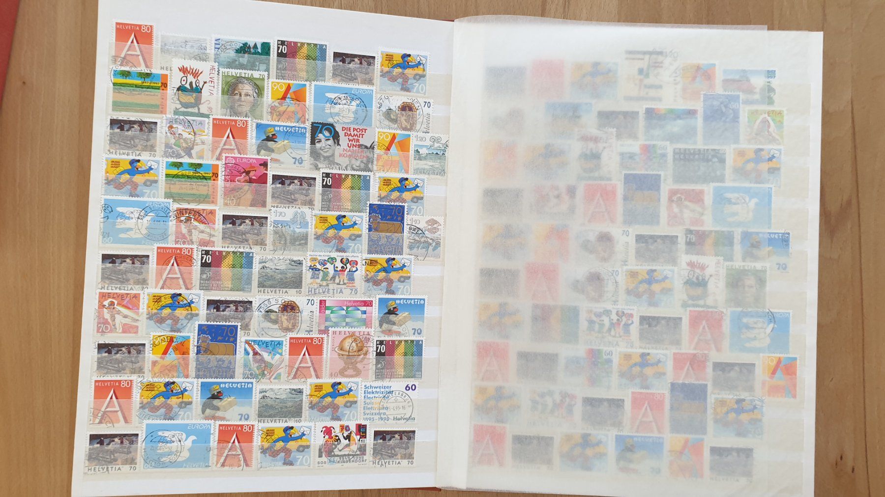 Alle Briefmarken: Schweiz und Ausland. 16 Seiten. – Gebraucht aus Goldach von armando_r 5