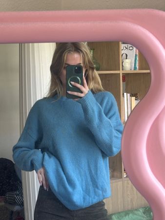 The Gloss 100% Cashmere Pullover, hellblau, Gr. M