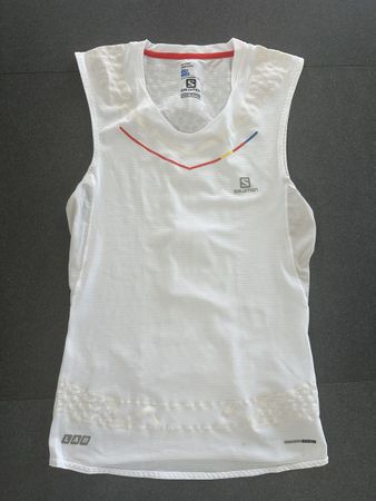 Salomon Damen Shirt Gr. M Weiss Sommer Sporttop 🏃‍♀️☀️