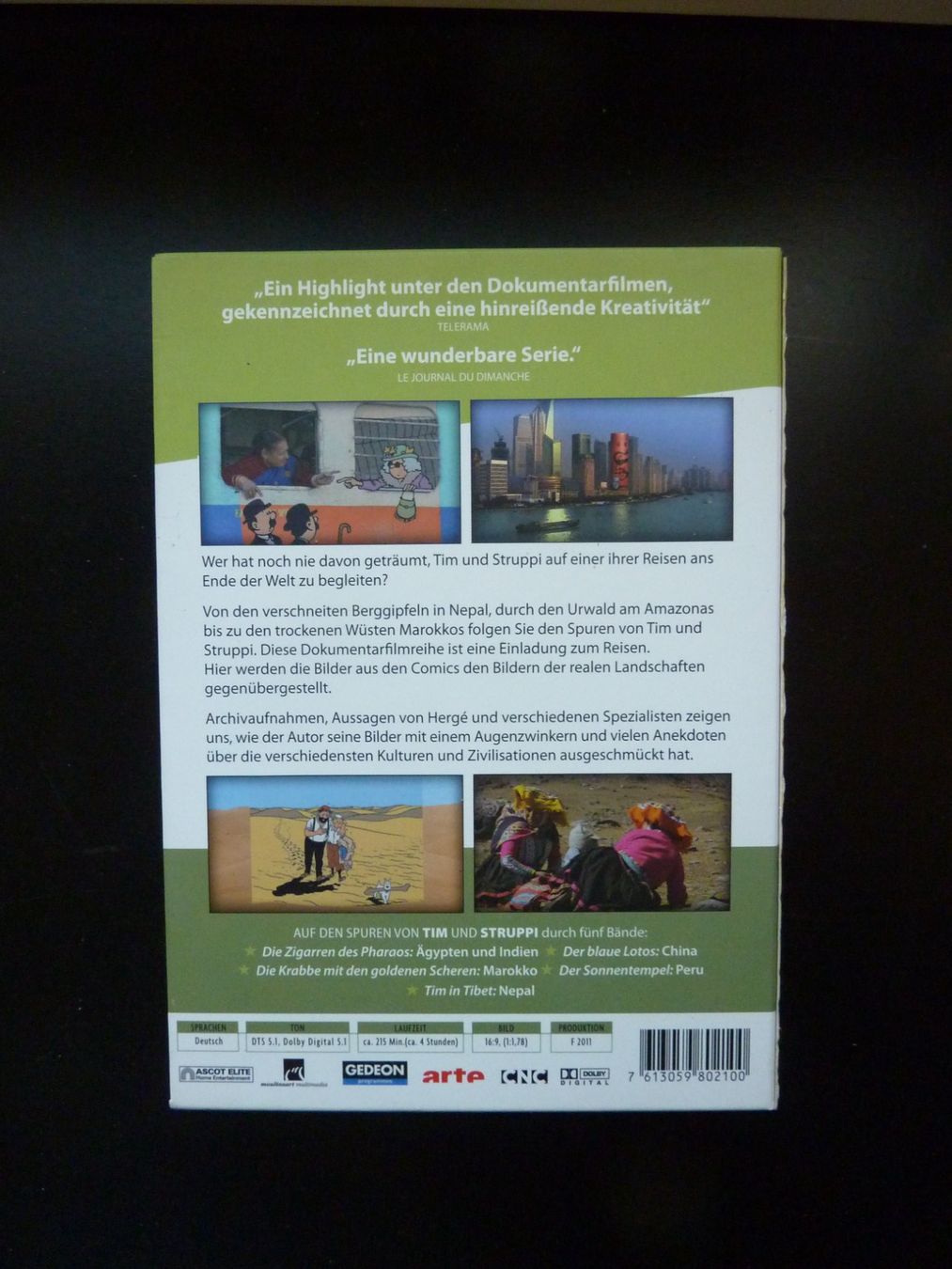 Tutti i DVDs: DVD TV-Serie: Tim und Struppi - 5 Disc-Set – Usato da Effretikon venduto da lutoneno 1