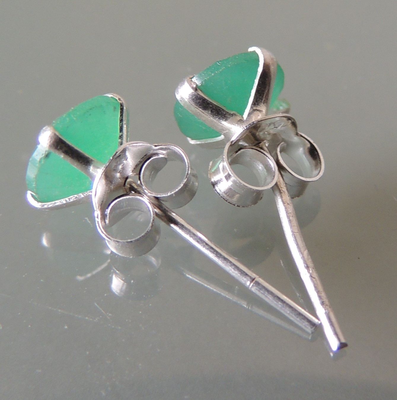 Orecchini pendenti & Orecchini a lobo: Silber 925 Ohrstecker mit Imitatstein 7 mm – Nuovo e nell'imballaggio originale da Waldenburg venduto da schaller707 3