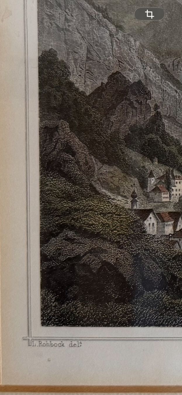 Incisioni: Stich coloriert  Weesen mit Walenstadtersee / Walensee – Usato da siebnen venduto da minte 4