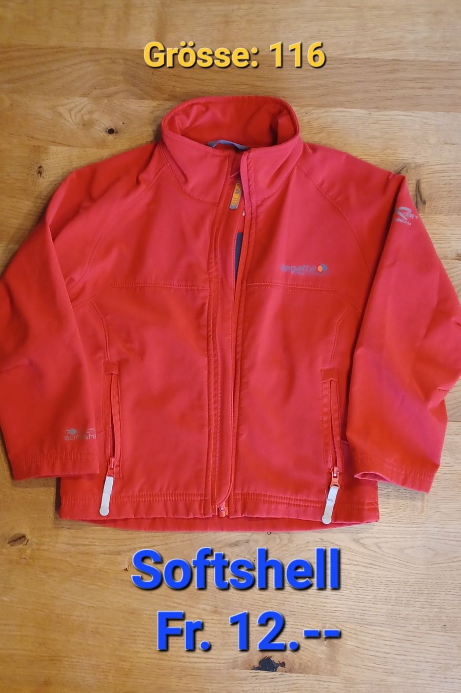 Giacche & Cappotti: Softshell Jacke Kinder, rot, Grösse 116 – Usato da Wangen SZ venduto da coni2204_10