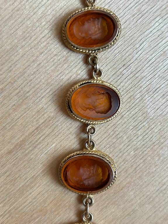 Bracelets: Armband silber vergoldet Glasgemme – D'occasion à Luzern par lou4444 1