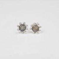 Ohrstecker Labradorit & Silber 925 (13740)