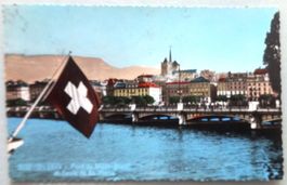 Genève - Pont du Mt-Blanc et Tours de St. Pierre