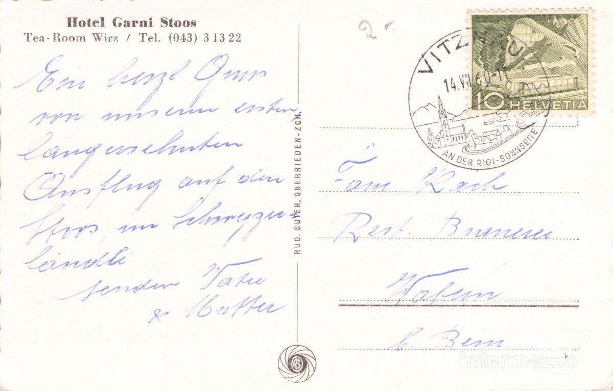Cartoline postali: Stoos SZ // 1960 Hotel Garni Winter – Usato da Basel venduto da intermezzo12 1