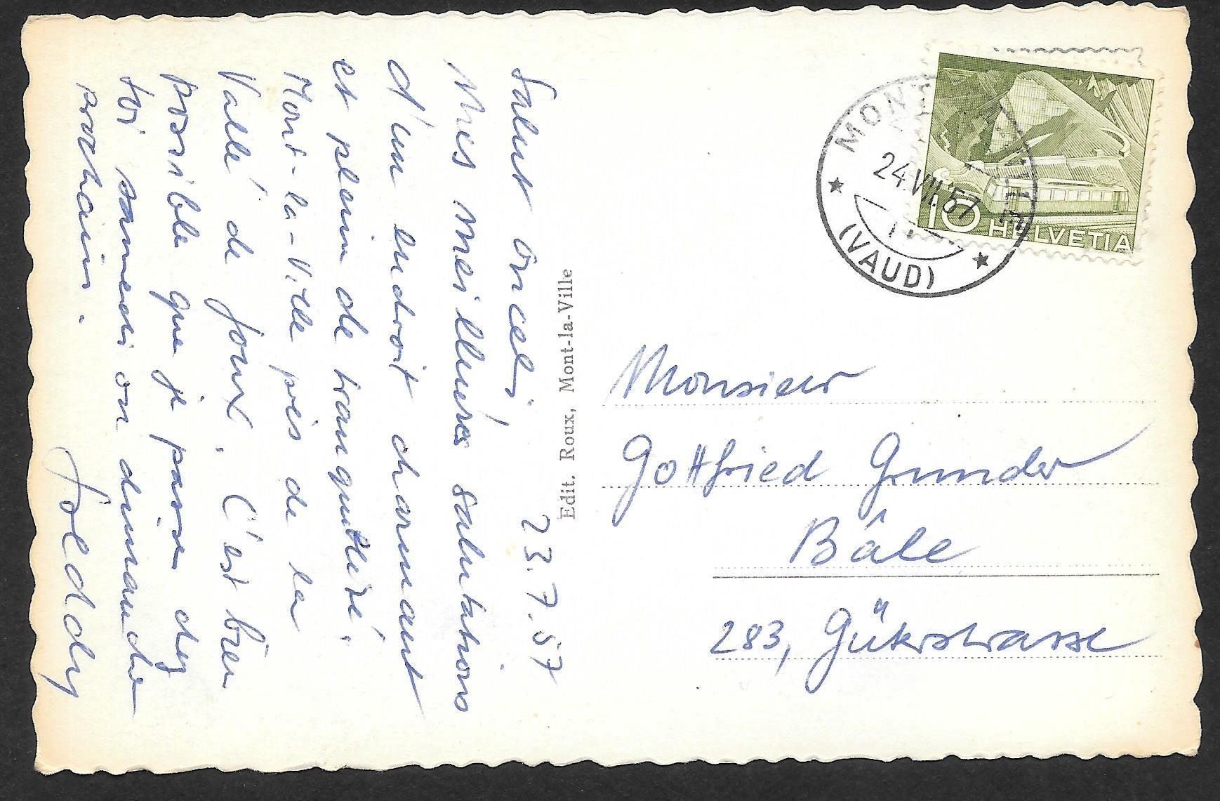 Cartes postales: Mont-La-Ville Vue générale – D'occasion à Olten par clotaldi 1