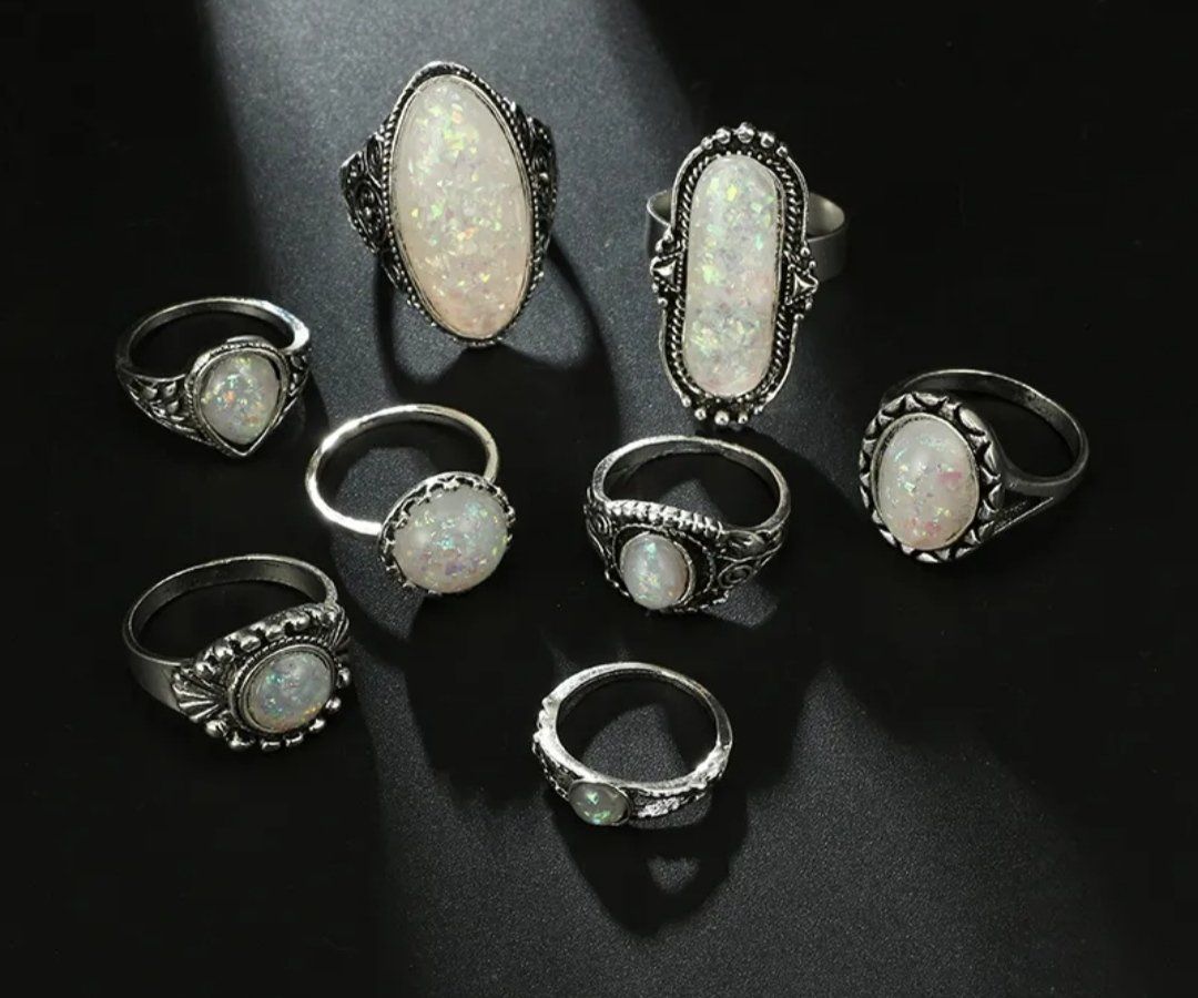 Anelli: Edles Ring Set - Retro Style – Nuovo e nell'imballaggio originale da Dübendorf venduto da kb86_MOVIE 2